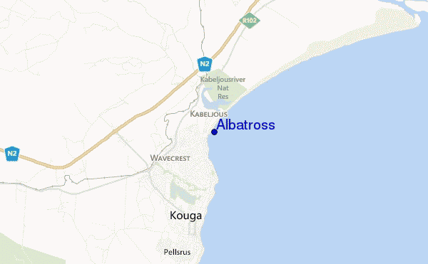 Albatross location map