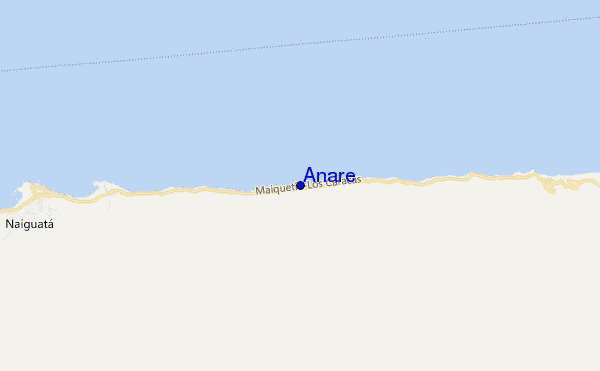 Anare location map