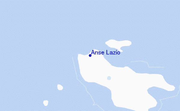 Anse Lazio location map