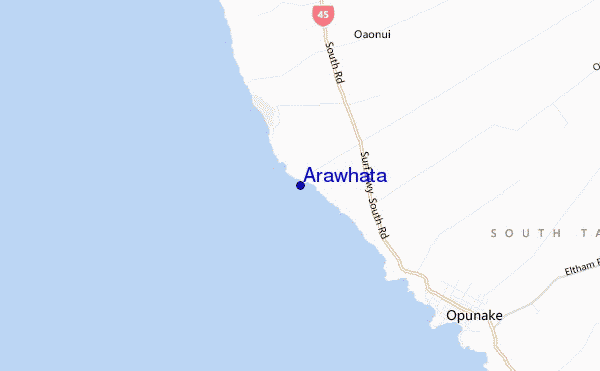 Arawhata location map