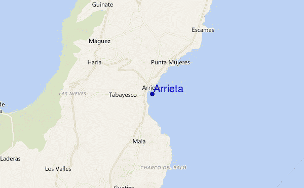 Arrieta location map
