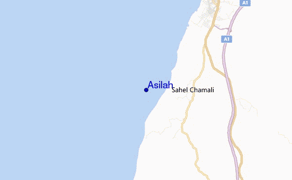 Asilah location map