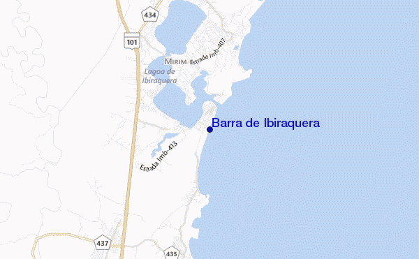 Barra de Ibiraquera location map