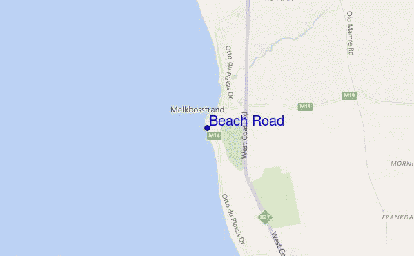 Beach Road location map