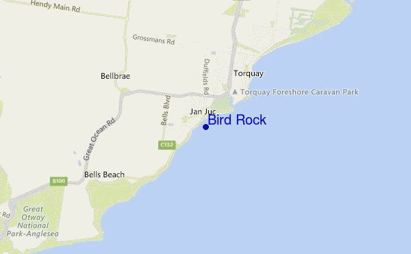 Bird Rock location map