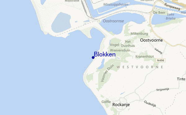 Blokken location map