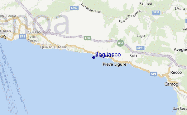Bogliasco location map