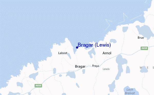 Bragar (Lewis) location map