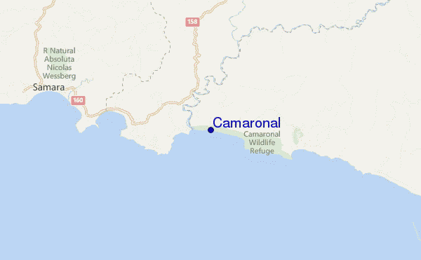 Camaronal location map