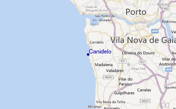 Canidelo location map