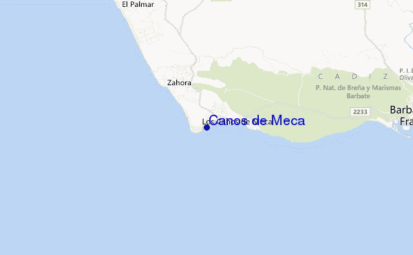 Canos de Meca location map