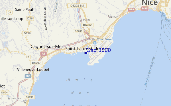 Cap 3000 location map