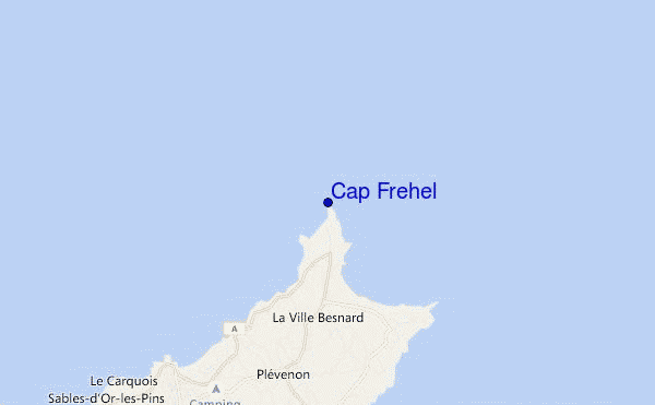Cap Frehel location map