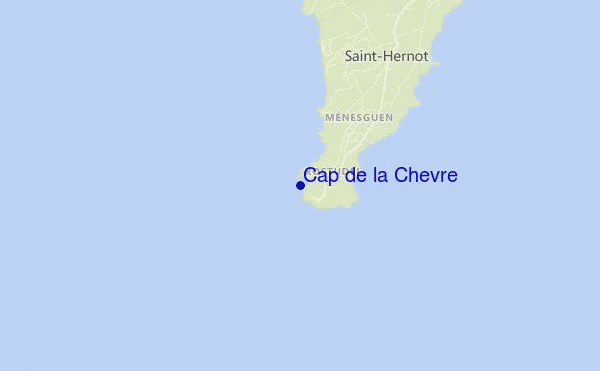 Cap de la Chevre location map