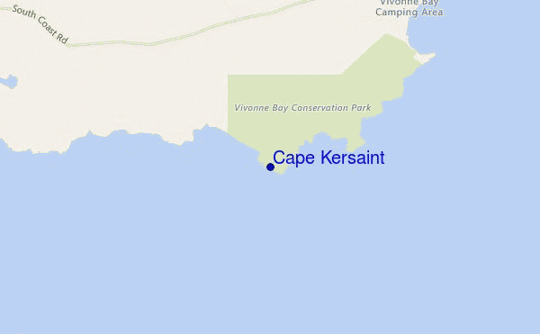 Cape Kersaint location map