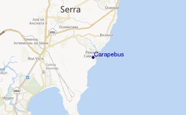 Carapebus location map