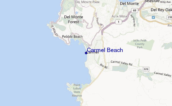 Carmel Beach location map