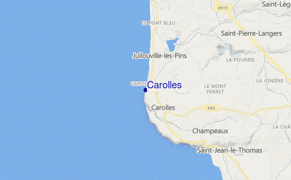 Carolles location map