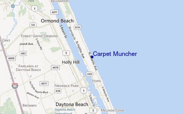 Carpet Muncher location map