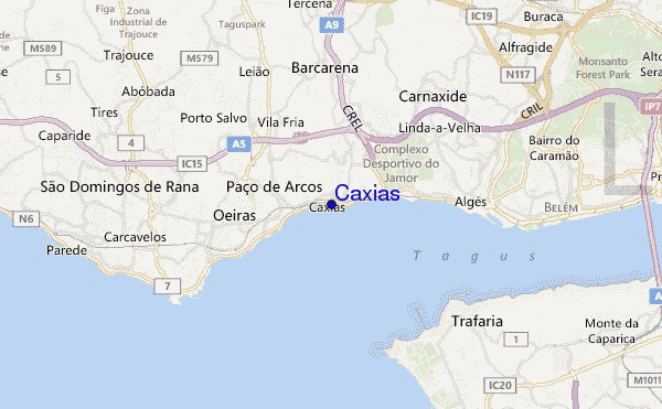 Caxias location map