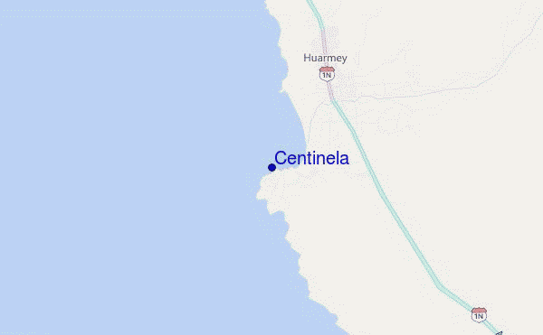 Centinela location map