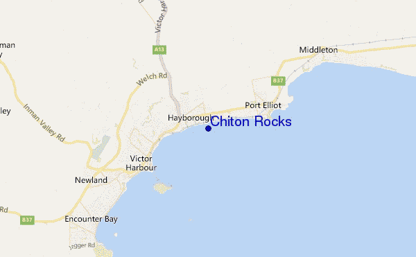 Chiton Rocks location map