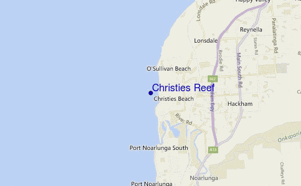Christies Reef location map