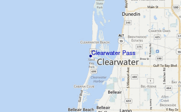 Clearwater Pass location map
