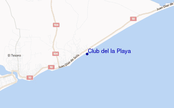 Club del la Playa location map