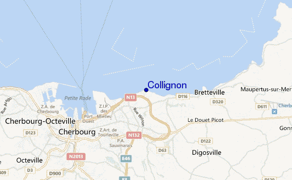 Collignon location map