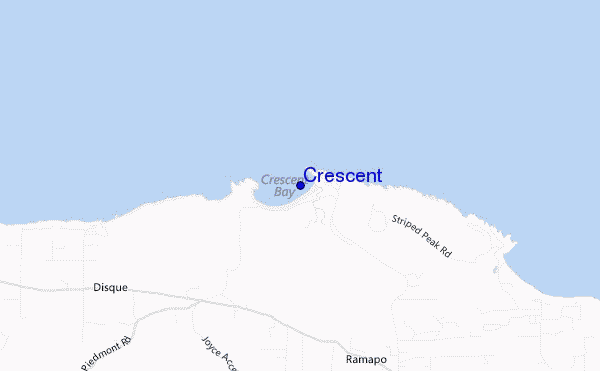 Crescent location map