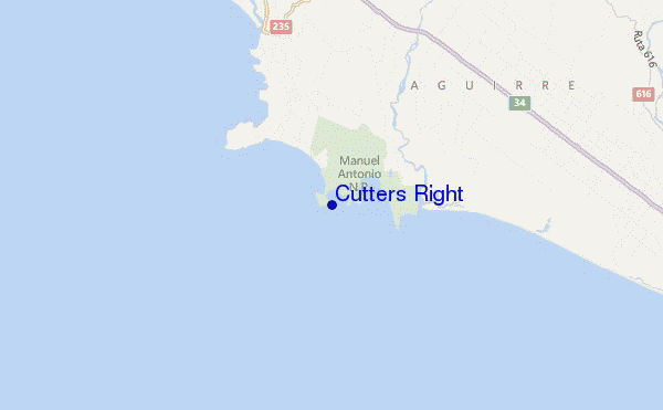Cutters Right location map