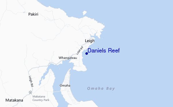 Daniels Reef location map