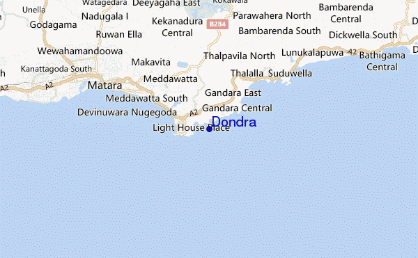 Dondra location map