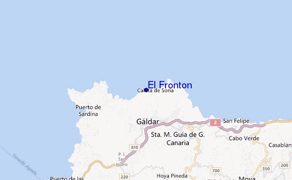 El Fronton location map