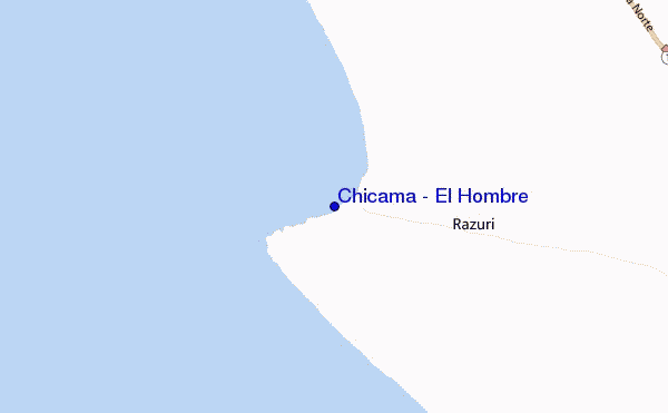 Chicama - El Hombre location map