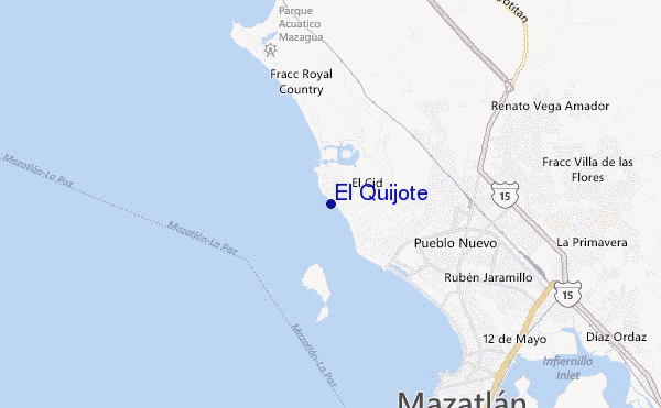 El Quijote location map