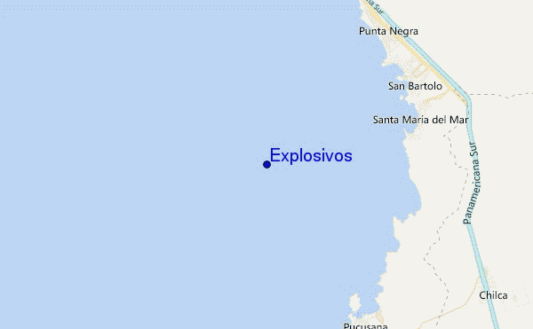 Explosivos location map