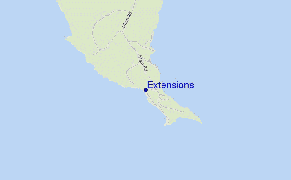 Extensions location map
