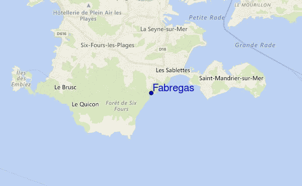 Fabregas location map
