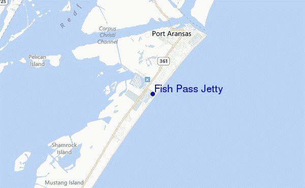 Fish Pass Jetty location map