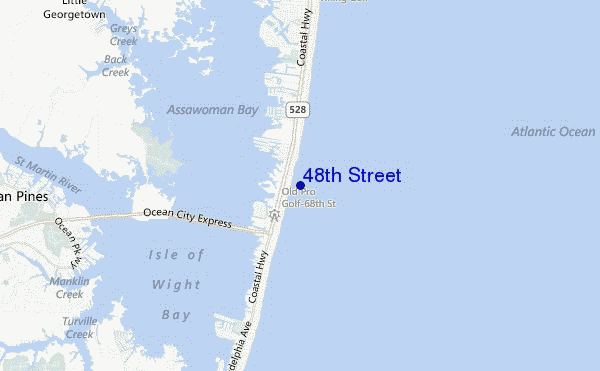 48th Street location map