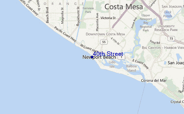 40th Street location map