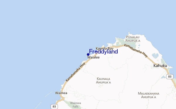 Freddyland location map