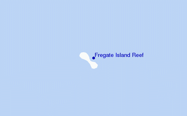 Fregate Island Reef location map