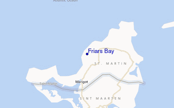 Friars Bay location map