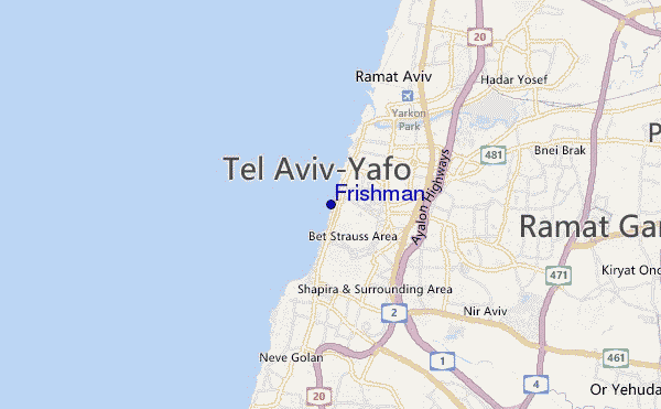 Frishman location map