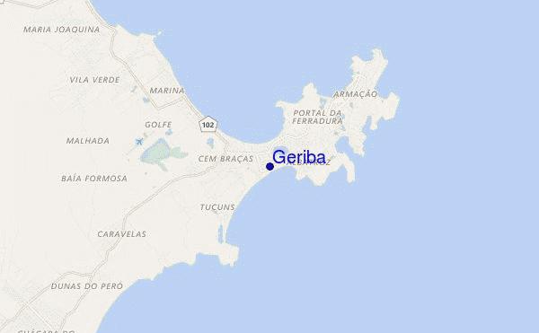 Geriba location map