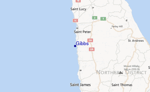 Gibbs location map