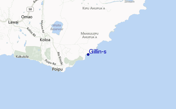 Gillin's location map